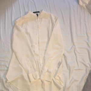 silky ralph lauren button down